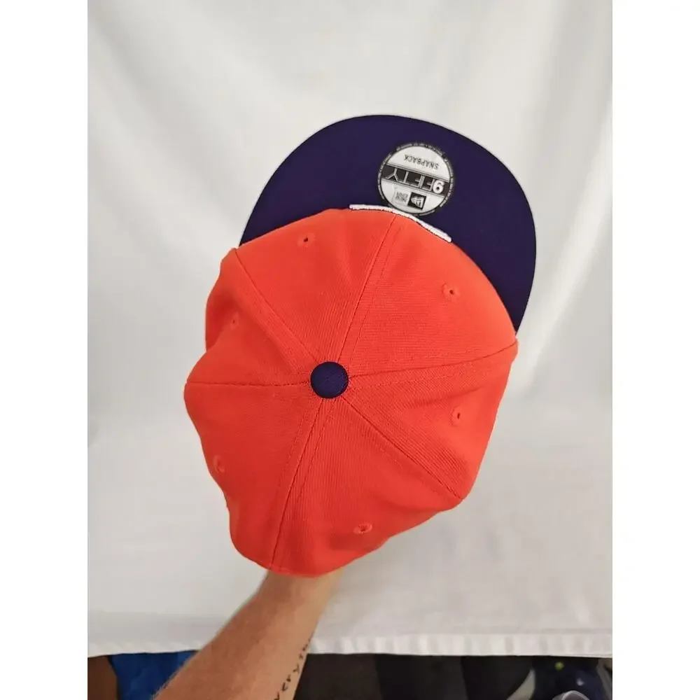 Clemson Tigers Hat Men's Adjustable Orange Purple Paw‎ 59Fifty Snapback Cap